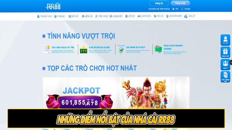 Những điểm nổi bật của nhà cái RR88